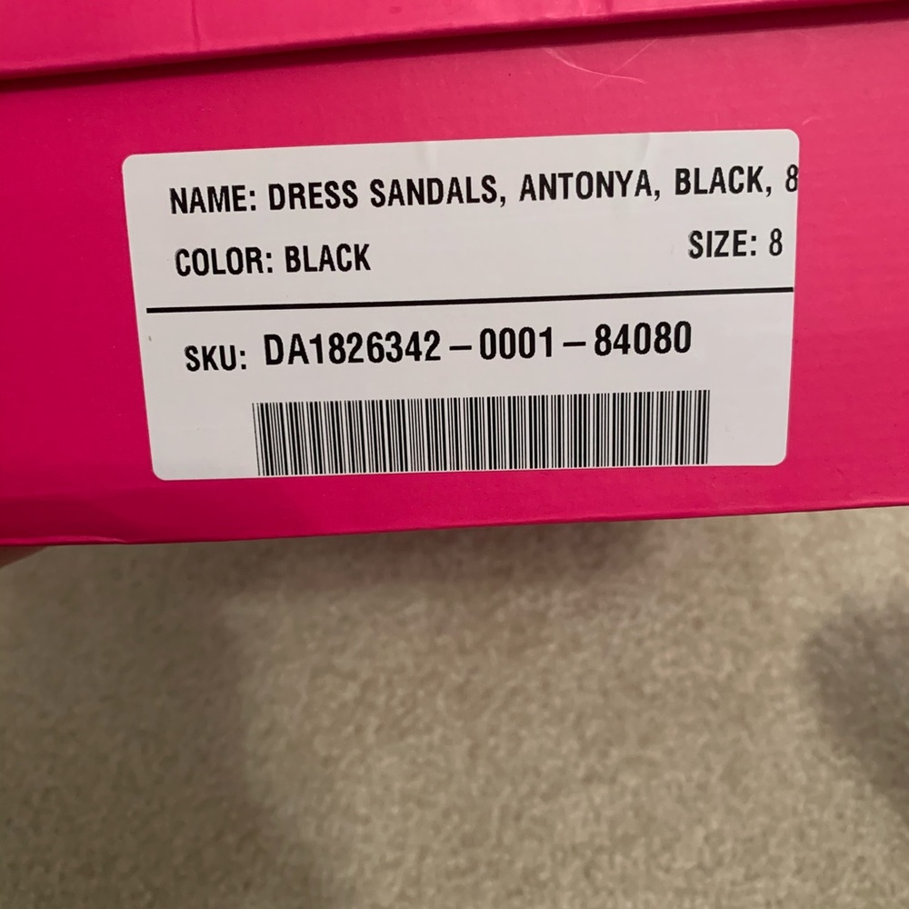 NEW ShoeDazzle black strappy heeled sandal - Picture 6 of 7